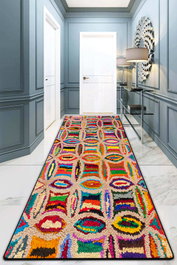 Conceptum Alfombra de Pasillo Circulo Djt Multicolor 100 x 200 cm
